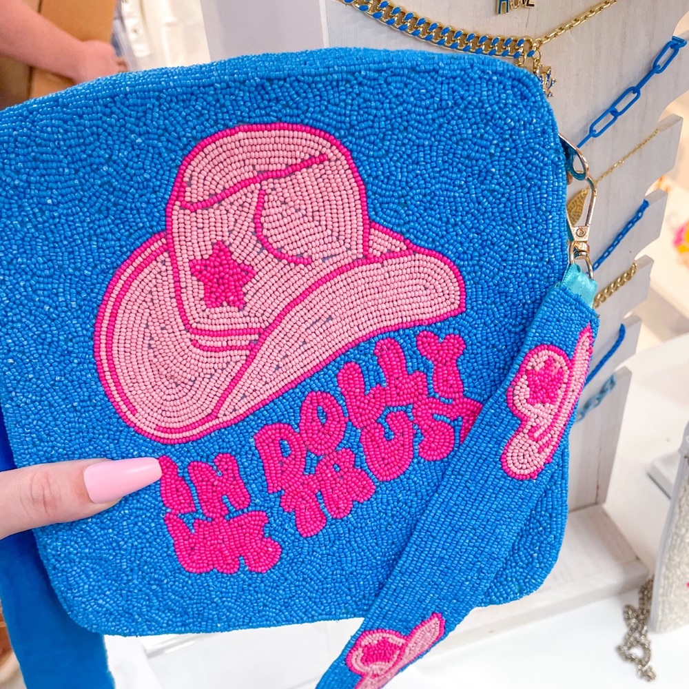 Dolly Parton Beaded Bag